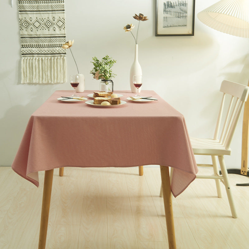 Wholesale Simple Waterproof Solid Color Tea Table Cloth